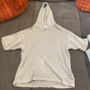 Mens short sleeve hoodie